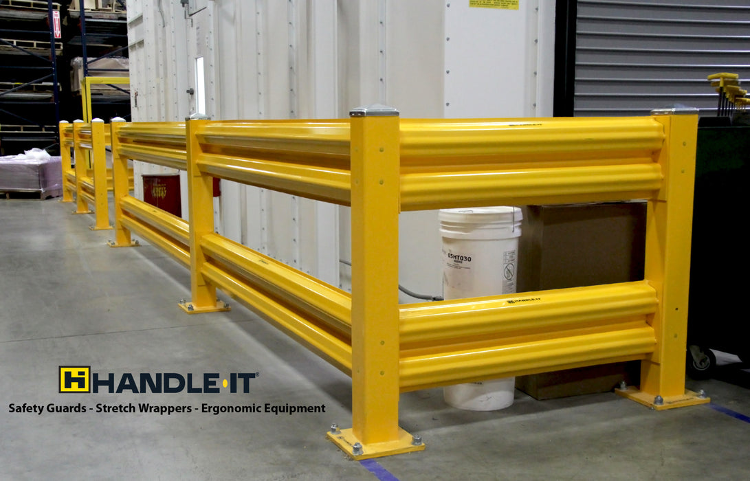 Gaurd Rails For Racks Yellow Guard Rail – Rails — Warehouse On Demand